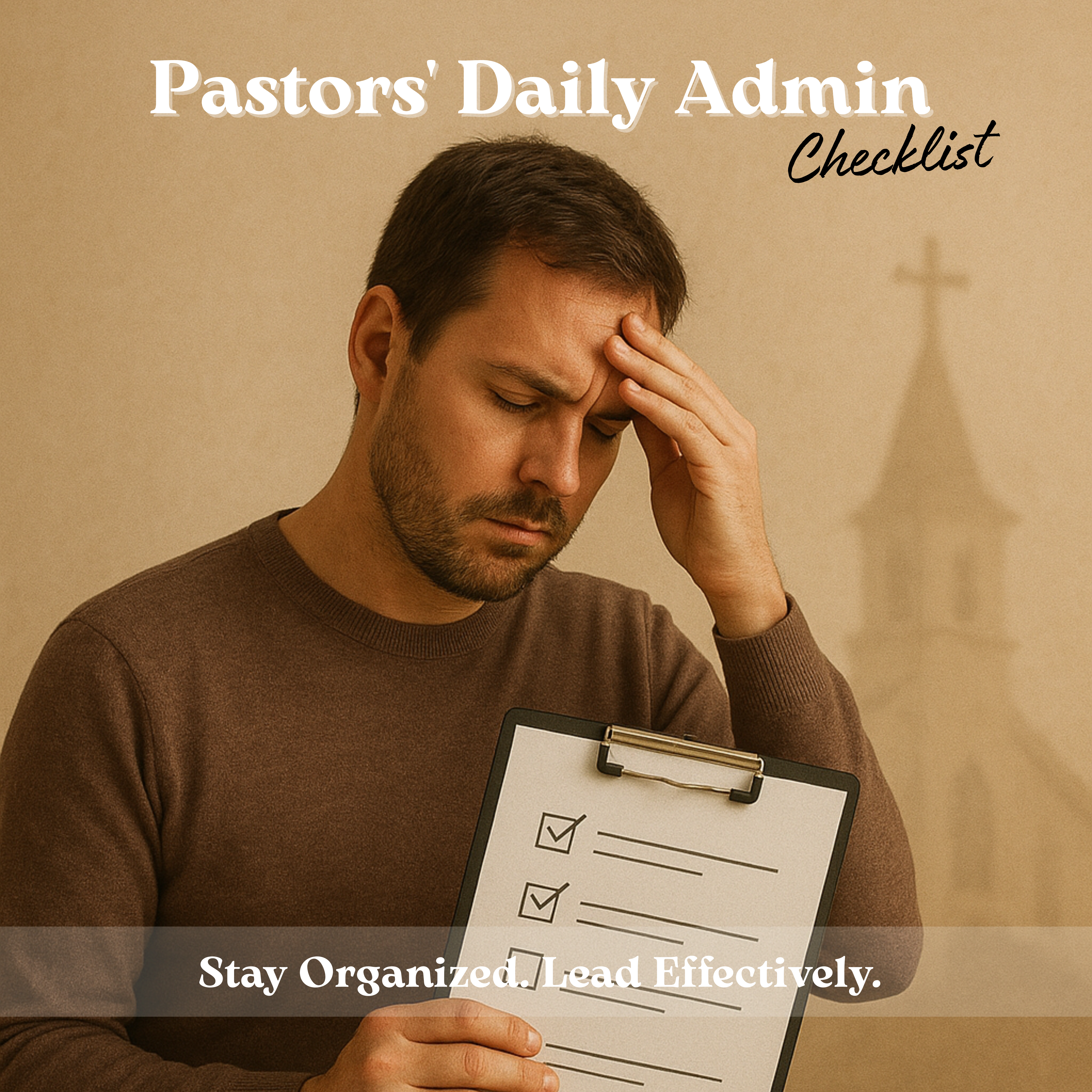 The Pastor’s Daily Admin Checklist (Free Printable)